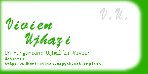 vivien ujhazi business card